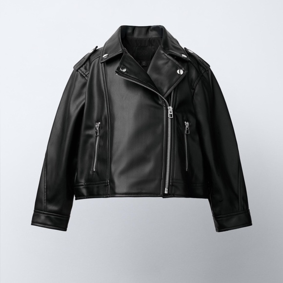 Zara Other - Zara Kids Faux Leather Biker Jacket NWOT